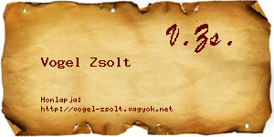 Vogel Zsolt névjegykártya